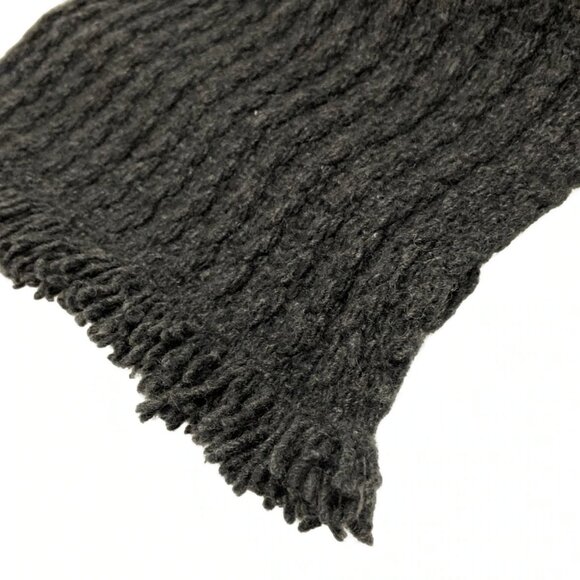 Auth BOTTEGA VENETA - Dark Gray Cashmere Scarf - Picture 9 of 9
